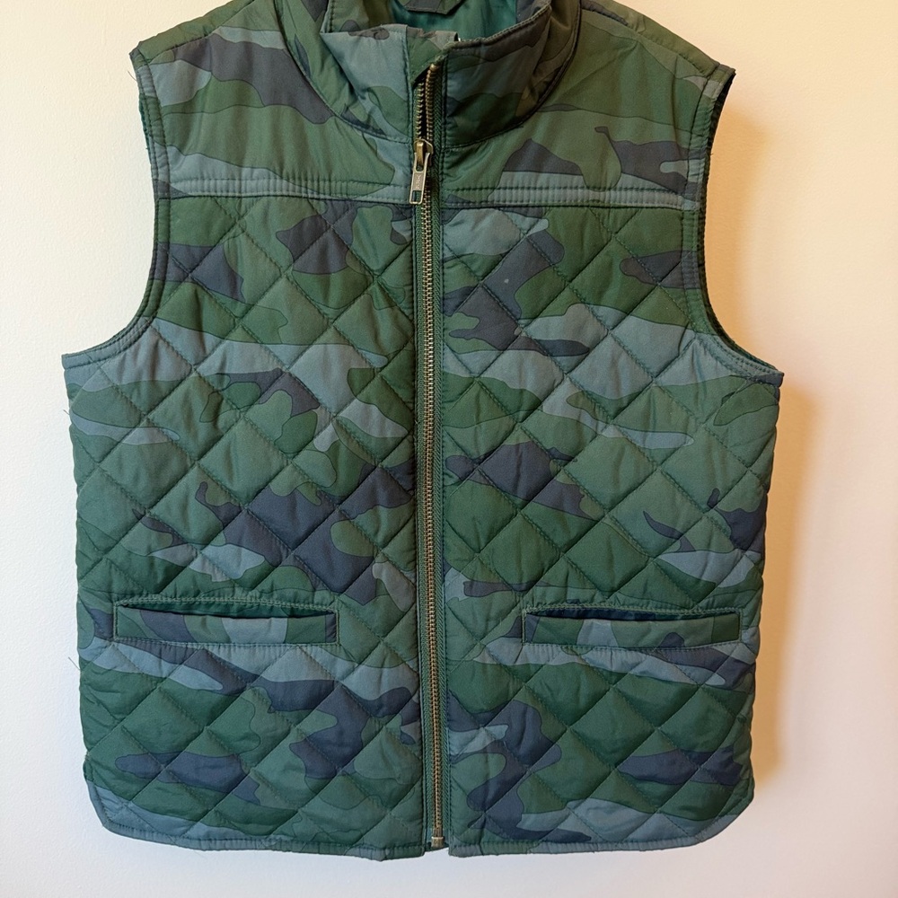 Crewcuts 6-7 Camouflage Quilted Vest